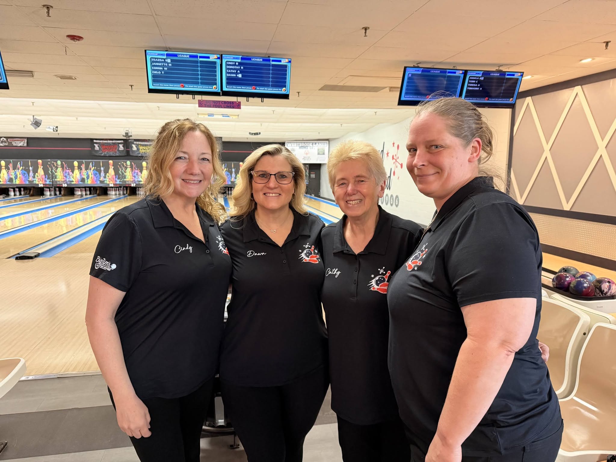 Women's league and tournament bowlers competing at Westbrook Lanes